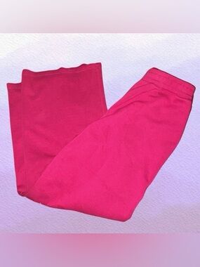 Hot Pink Wide Leg Sweatpants